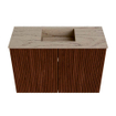 Mondiaz JOYA-DLUX 60cm toiletmeubel - kleur Ruby - Wastafel FAYE positie Midden Zonder kraangat kleur Arena. SW1425258