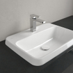Villeroy & Boch Architectura lavabo encastré - 60x45x17cm - Rectangle 1 trou de robinet sans trop-plein Blanc Alpin brillant Céramique SW762313