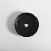 QeramiQ Arto vasque - 35x35x11.5cm - nervurée - ronde - céramique - noir mat SW1413961