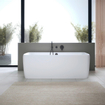 Duravit Qatego baignoire dos à la paroi 180x80cm blanc mat SW999963
