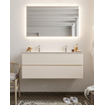 Mondiaz VICA Meuble Linen avec 2 tiroirs 120x50x45cm vasque lavabo Denia double 2 trous de robinet SW411004