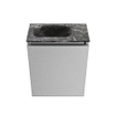 MONDIAZ TURE-DLUX Meuble toilette - 40cm - Plata - EDEN - vasque Lava - position gauche - 1 trou de robinet SW1103979