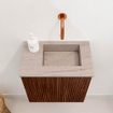 Mondiaz JOYA-DLUX Meuble de toilette 40cm - couleur Ruby - Lavabo FAYE position Droite Sans trou de robinet couleur Saba. SW1425572