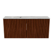 Mondiaz JOYA-DLUX 90cm meuble de toilette - couleur Ruby - Vasque FAYE position Gauche Sans trou de robinet couleur Glace. SW1423548