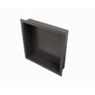 Fortifura Galeria Inbouwnis - 30x30x10cm - Geborsteld Gunmetal PVD SW891056