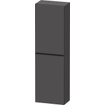 Duravit D-Neo halfhoge kast 40x24x132cm Linksdraaiend Grafiet Mat SW640452