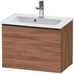 Duravit D-neo Meuble sous vasque 61x37.2x44cm 1 tiroir Noyer mat SW640930