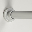 Sealskin Seallux Tringle de rideau de douche Set d''angle 90x90cm Ø 28 mm Aluminium Aluminium mat CO276666205
