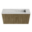 Mondiaz JOYA-DLUX Meuble de toilette 80cm - couleur Dusk - Lavabo FAYE position Droite Sans trou de robinet couleur Opalo SW1423313