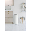 Brabantia Touch Bin Afvalemmer - 30 liter - kunststof binnenemmer - wit SW1117309