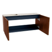 Mondiaz JOYA-DLUX 90cm meuble de salle de bains - couleur Ruby - Vasque FAYE position Gauche Sans trou de robinet couleur Nata. SW1425441