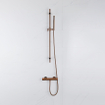 Fortifura Calvi Robinet de douche - thermostatique - mural - cuivre brossé PVD SW970036