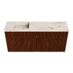 Mondiaz JOYA-DLUX 90cm toiletmeubel - kleur Ruby - Wastafel FAYE positie Links 1 kraangat kleur Nata. SW1425436