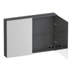 BRAUER Impress armoire de toilette - 100x70x15cm - sans éclairage - 2 portes miroir double face - Gris Bois SW1198987