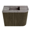 Mondiaz JOYA-DLUX 51.6cm toiletmeubel - ronding rechts kleur Shadow - Wastafel FAYE positie Links 1 kraangat kleur Sombra. SW1425207