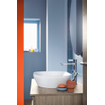Duravit d-neo lavabo de comptoir 60x40x12.5cm sans trou pour robinet avec céramique wonderglass blanc SW640416