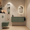 MONDIAZ TURE-DLUX Meuble toilette - 120cm - Army - EDEN - vasque Opalo - position droite - sans trou de robinet SW1104193