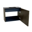 Mondiaz JOYA-DLUX 50cm meuble de toilette - couleur Shadow - Vasque FAYE position Droite 1 trou de robinet couleur Lava. SW1422823
