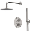 Xenz Duero Ensemble de douche encastré thermostatique avec partie encastrée et set de douchette Inox SW379613