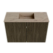 Mondiaz JOYA-DLUX 60cm toiletmeubel - kleur Shadow - Wastafel FAYE positie Midden 1 kraangat kleur Arena. SW1424792