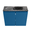 MONDIAZ TURE-DLUX Meuble de toilettes 60cm Jeans. Lavabo EDEN Lava position droite. Sans trou de robinet. SW1103824