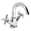 Plieger Cross robinet de lavabo avec bec haut orientable avec poignées en croix chrome SW243170