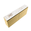 MONDIAZ TURE-DLUX Meuble toilette - 120cm - Oro - EDEN - vasque Frappe - position gauche - 1 trou de robinet SW1102908