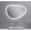 Wiesbaden Uovo Miroir 60cm asymétrique avec chauffe miroir et éclairage LED autour à intensité réglable SW484781