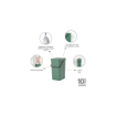 Brabantia Sort & Go Afvalemmer - 16 liter - hengsel - met beugel - fir green SW1117367