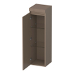 BRAUER Joy Wavy Armoire haute - 120x35x35cm - 1 porte - ouverture à gauche - sans poignée - moka mat SW1201275