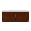 Mondiaz JOYA 100cm toiletmeubel - kleur Ruby - Wastafel FAYE positie Links Zonder kraangat kleur Talc. SW1421781