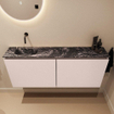 MONDIAZ TURE-DLUX Meuble toilette - 120cm - Rosee - EDEN - vasque Lava - position gauche - sans trou de robinet SW1104011
