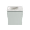 MONDIAZ TURE-DLUX Meuble toilette - 40cm - Greey - EDEN - vasque Ostra - position gauche - sans trou de robinet SW1104927