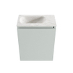 MONDIAZ TURE-DLUX Meuble WC 40 cm Greey. Lavabo EDEN Ostra position gauche. Sans trou de robinet. SW1104927