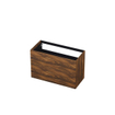 INK P2o Wastafelonderkast - 100x45x65cm - 2 lades - push to open - met rechte opdekfronten - MFC - Noten SW207452