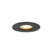 QAZQA Xena spot encastrable - 8x8 cm - IP44 - rond - noir mat SW1187199