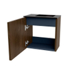 Mondiaz JOYA 40cm meuble de toilette - couleur Walnut - Vasque FAYE position Droite 1 trou de robinet couleur Urban. SW1421303