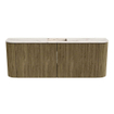 Mondiaz JOYA-DLUX Meuble de toilette 113,2cm - arrondis gauche et droite couleur Dusk - Vasque FAYE position Milieu 1 trou de robinet couleur Nata SW1425953