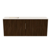 Mondiaz JOYA-DLUX 100cm meuble de salle de bains - couleur Walnut - Vasque FAYE position Gauche 1 trou de robinet couleur Meli. SW1424419