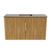 Mondiaz JOYA-DLUX 70cm toiletmeubel - kleur Oak - Wastafel FAYE positie Midden 1 kraangat kleur Oza. SW1424107