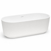 ZEZA Pure baignoire îlot - 170x80x58cm - acrylique - blanc mat SW962844