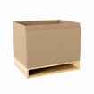 Mondiaz FLOTT Meuble sous vasque - 60x45x50cm - 1 tiroir - softclose - découpes - Oro SW1015224