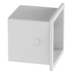 Fortifura Calvi Toiletrolhouder - inbouw - 17.3x17.3x15.3cm - Mat wit - beschadigd - OUTLET UDEN STORE43592