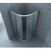 Xellanz Eco cabine de douche quart de cercle avec deux portes coulissantes 900 x 900 x 1900 x 5 mm verre clair nano/chrome SW72915