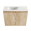 MONDIAZ TURE-DLUX 60cm toiletmeubel Washed Oak. EDEN wastafel Ostra positie links. Zonder kraangat. SW1105126