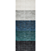 Viva Metal bric carreau de mur 6x24cm 9.5mm bleu brillant SW498008