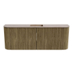 Mondiaz JOYA-DLUX Meuble de salle de bains 113.2cm - arrondis gauche et droite couleur Dusk - Vasque FAYE position Milieu Sans trou de robinet couleur Saba SW1426113
