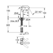 GROHE Essence New Robinet lavabo rehaussé 1 trou M size avec bec haut et tournant EcoJoy et cartouche 28mm chrome 0442575