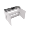 MONDIAZ TURE-DLUX Meuble de WC 80 cm Cale. EDEN lavabo Lava position milieu. Avec 1 trou de robinet. SW1103691