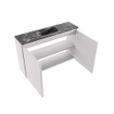 MONDIAZ TURE-DLUX Meuble toilette - 80cm - Cale - EDEN - vasque Lava - position centrale - 1 trou de robinet SW1103691